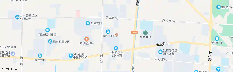 潍坊工业三街_公交站地图_潍坊公交_妙搜公交查询2025