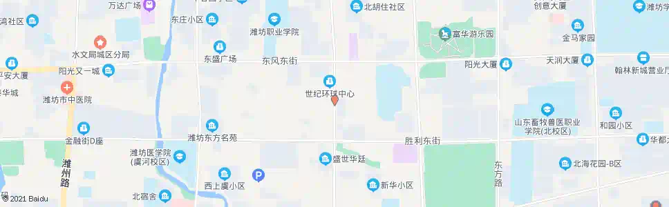 潍坊新华路东风街路口_公交站地图_潍坊公交_妙搜公交查询2025