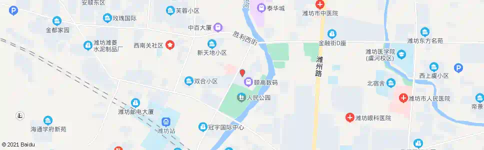 潍坊小商品城(白浪金沙)_公交站地图_潍坊公交_妙搜公交查询2025