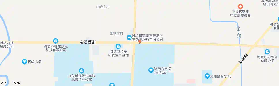 潍坊宝通街西环路口_公交站地图_潍坊公交_妙搜公交查询2025