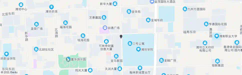 潍坊福寿街路口(金马路)_公交站地图_潍坊公交_妙搜公交查询2025