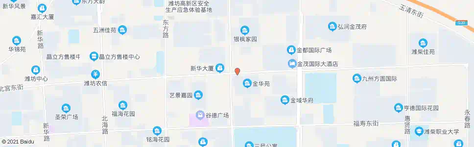 潍坊东明中学(北宫东街)_公交站地图_潍坊公交_妙搜公交查询2025