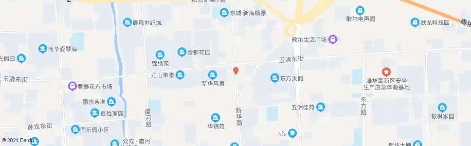 潍坊新华路玉清街路口_公交站地图_潍坊公交_妙搜公交查询2025