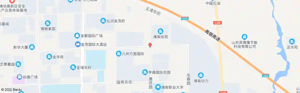 潍坊北宫东街惠贤路口(王谭)_公交站地图_潍坊公交_妙搜公交查询2025