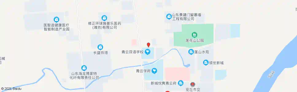 潍坊青云双语_公交站地图_潍坊公交_妙搜公交查询2025