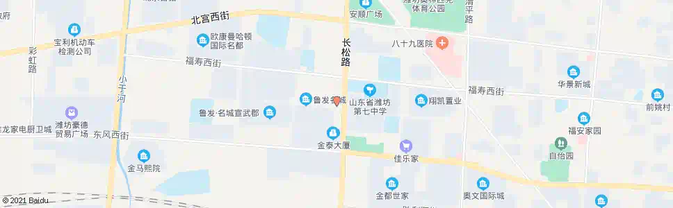 潍坊鲁发名城(鲁发名城东)_公交站地图_潍坊公交_妙搜公交查询2025