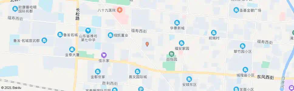 潍坊三友华锦苑(东风街安顺路口)_公交站地图_潍坊公交_妙搜公交查询2025