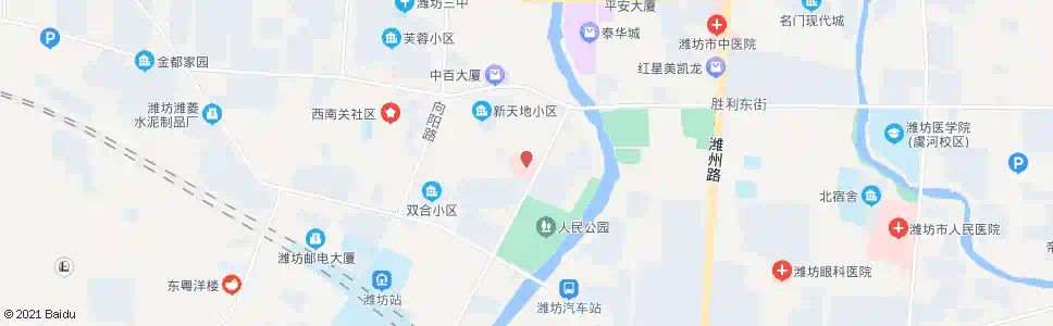 潍坊潍坊市妇幼保健院(小商品城)_公交站地图_潍坊公交_妙搜公交查询2025
