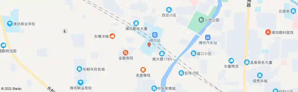 潍坊南店_公交站地图_潍坊公交_妙搜公交查询2025