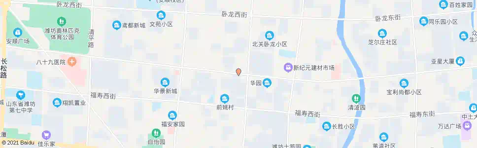 潍坊潍城交警大队_公交站地图_潍坊公交_妙搜公交查询2025