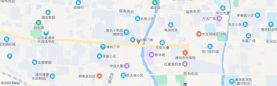 潍坊苏宁电器(华夏银行)_公交站地图_潍坊公交_妙搜公交查询2025