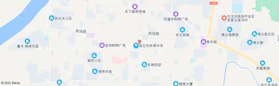 潍坊东埠中学_公交站地图_潍坊公交_妙搜公交查询2025