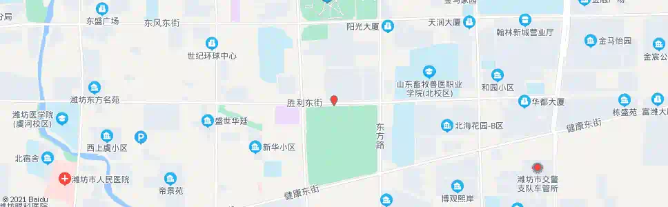 潍坊人民广场(北海路)_公交站地图_潍坊公交_妙搜公交查询2025