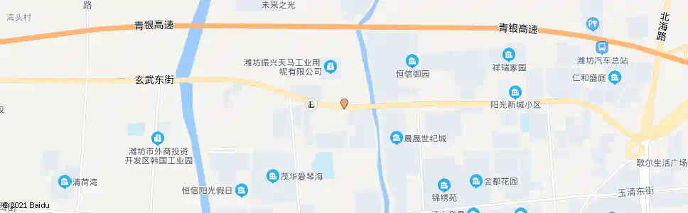 潍坊玄武街鸢飞路口_公交站地图_潍坊公交_妙搜公交查询2025