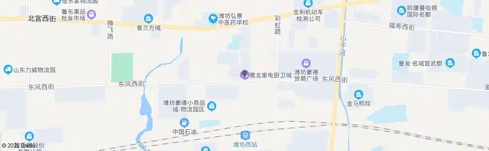 潍坊雅龙厨卫家电城_公交站地图_潍坊公交_妙搜公交查询2025