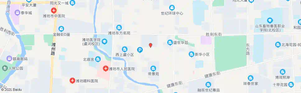 潍坊中央生活城(潍坊血站)_公交站地图_潍坊公交_妙搜公交查询2025