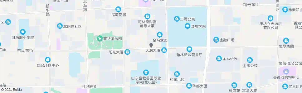 潍坊市农业发展银行_公交站地图_潍坊公交_妙搜公交查询2025