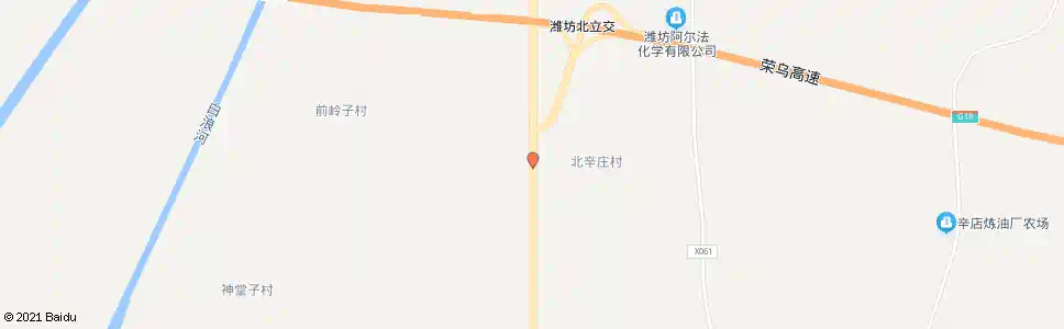 潍坊北辛庄_公交站地图_潍坊公交_妙搜公交查询2025