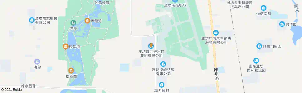 潍坊鑫汇进出口有限公司_公交站地图_潍坊公交_妙搜公交查询2025