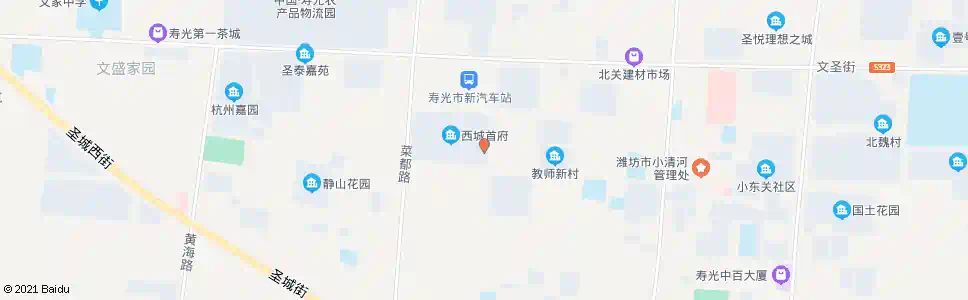 潍坊西城首府_公交站地图_潍坊公交_妙搜公交查询2025