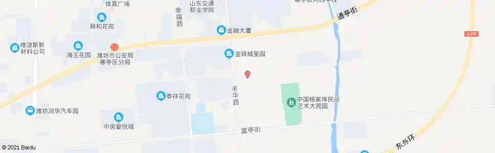 潍坊二棉宿舍_公交站地图_潍坊公交_妙搜公交查询2025