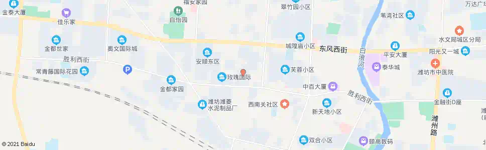 潍坊胜利街永安路口(鸿禧花园)_公交站地图_潍坊公交_妙搜公交查询2025