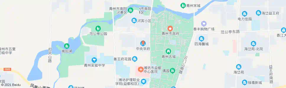 潍坊中央华府_公交站地图_潍坊公交_妙搜公交查询2025