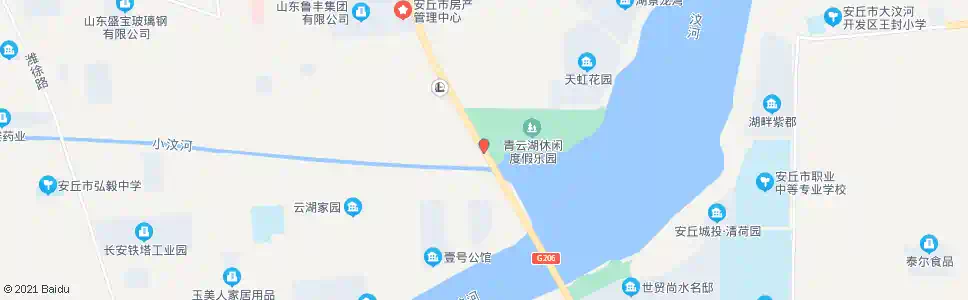 潍坊青云湖公园_公交站地图_潍坊公交_妙搜公交查询2025