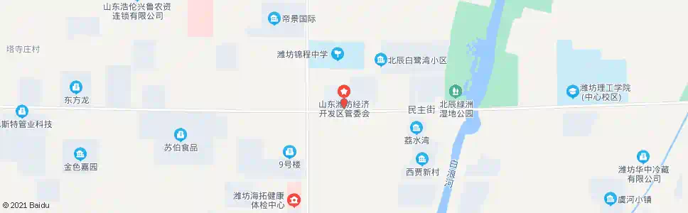 潍坊寒亭经济技术开发区管委会_公交站地图_潍坊公交_妙搜公交查询2025