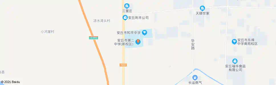 潍坊新二中_公交站地图_潍坊公交_妙搜公交查询2025