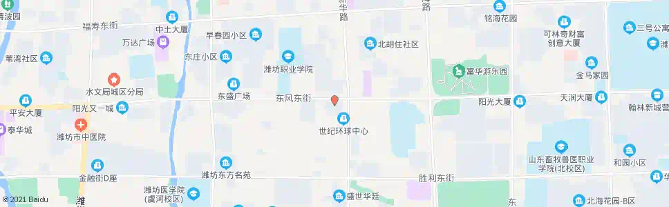 潍坊东风街新华路口(蓝月国际婚纱摄影)_公交站地图_潍坊公交_妙搜公交查询2025