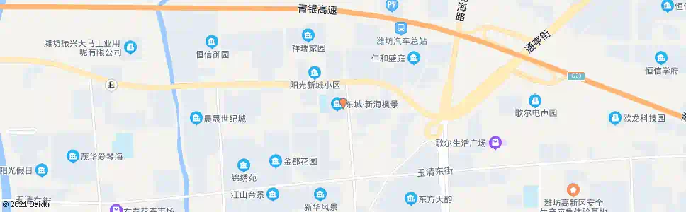 潍坊东城新海枫景(玄武丰田汽车公司)_公交站地图_潍坊公交_妙搜公交查询2025