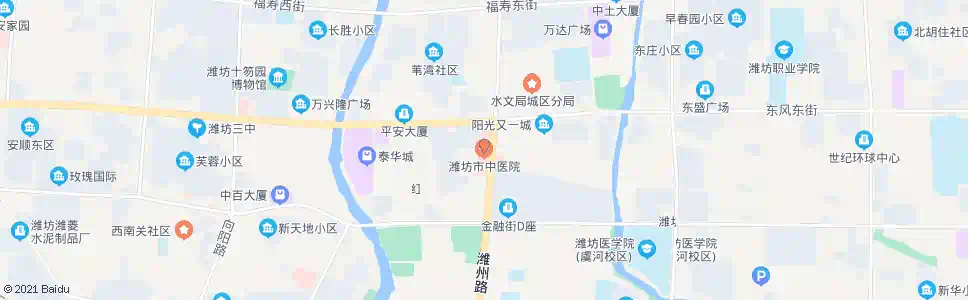潍坊中医院_公交站地图_潍坊公交_妙搜公交查询2025