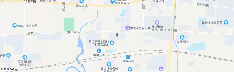 潍坊豪德小商品城_公交站地图_潍坊公交_妙搜公交查询2025