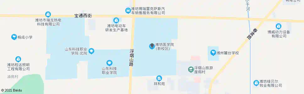 潍坊医学院_公交站地图_潍坊公交_妙搜公交查询2025