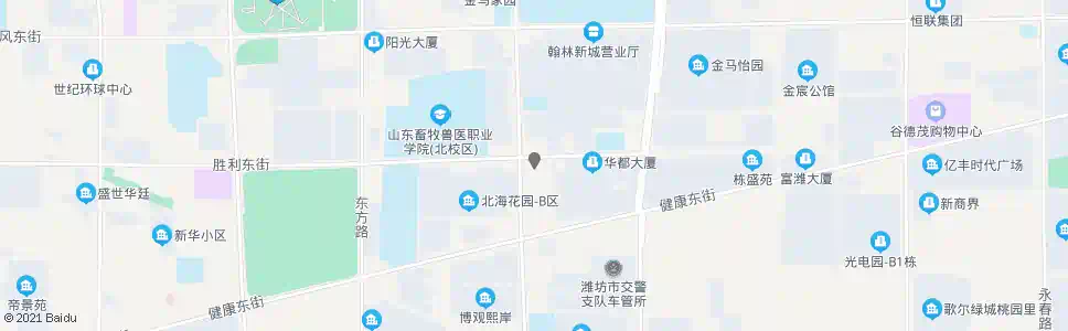 潍坊金马路胜利街路口(佳乐家金马店)_公交站地图_潍坊公交_妙搜公交查询2025
