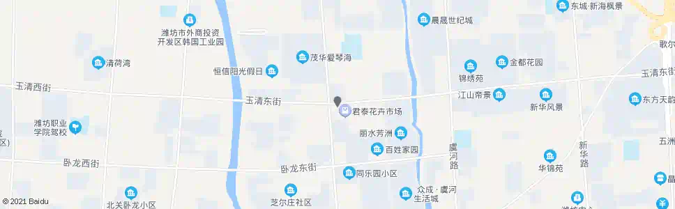 潍坊玉清街潍州路口_公交站地图_潍坊公交_妙搜公交查询2025