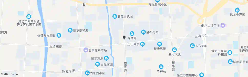 潍坊玉清街潍县中路口_公交站地图_潍坊公交_妙搜公交查询2025