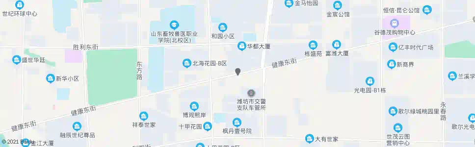 潍坊金马路健康街路口_公交站地图_潍坊公交_妙搜公交查询2025