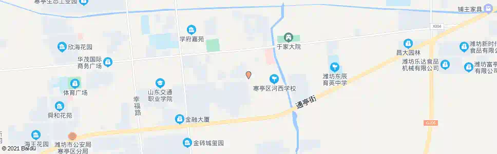 潍坊益新街渤海路口_公交站地图_潍坊公交_妙搜公交查询2025