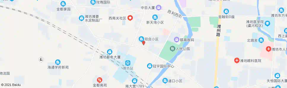 潍坊和平路邮政局_公交站地图_潍坊公交_妙搜公交查询2025