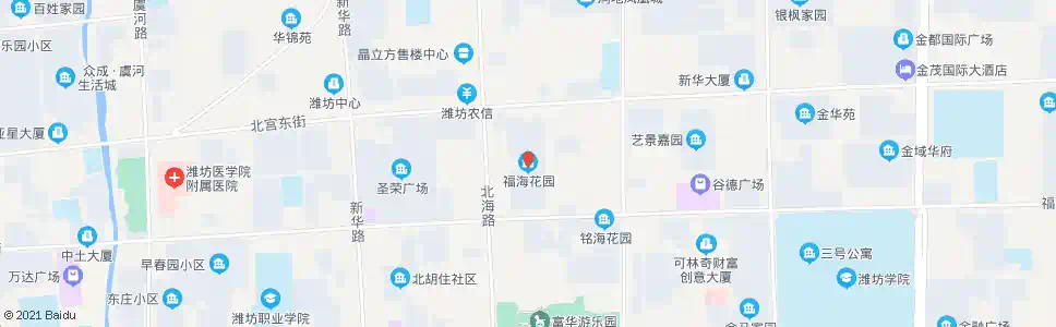 潍坊福海花园(建金商务酒店)_公交站地图_潍坊公交_妙搜公交查询2025