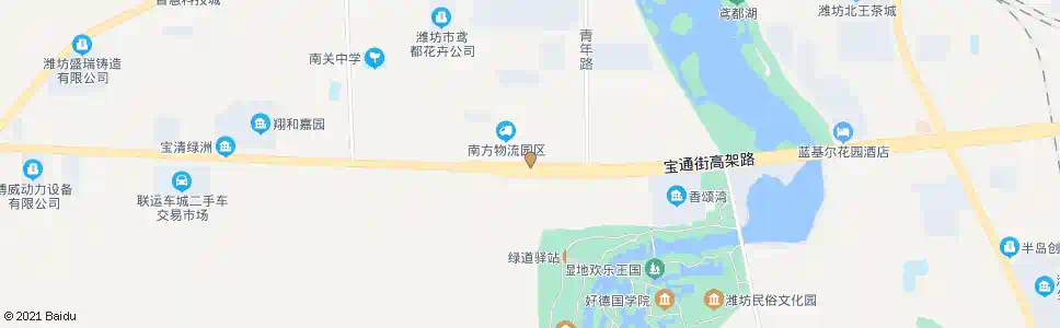 潍坊花家(路口南)_公交站地图_潍坊公交_妙搜公交查询2025