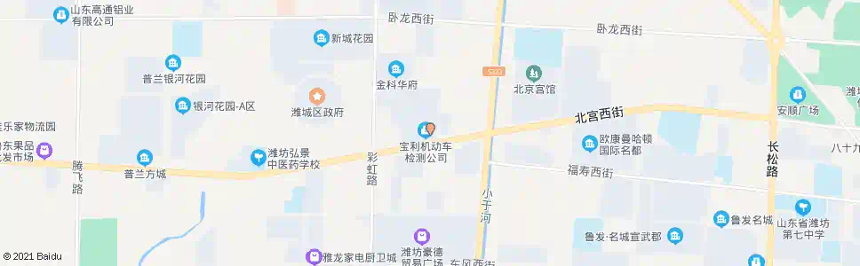 潍坊交警检测大队_公交站地图_潍坊公交_妙搜公交查询2025