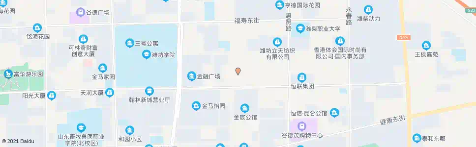 潍坊东金一号小区_公交站地图_潍坊公交_妙搜公交查询2025