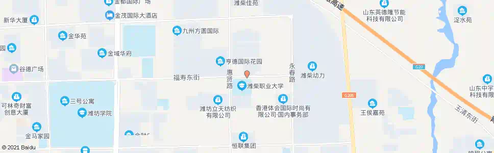 潍坊福寿街惠贤路口_公交站地图_潍坊公交_妙搜公交查询2025