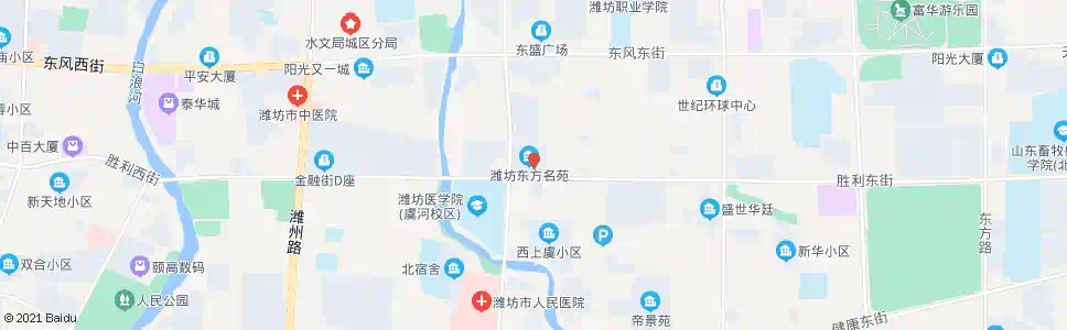 潍坊第二人民医院_公交站地图_潍坊公交_妙搜公交查询2025