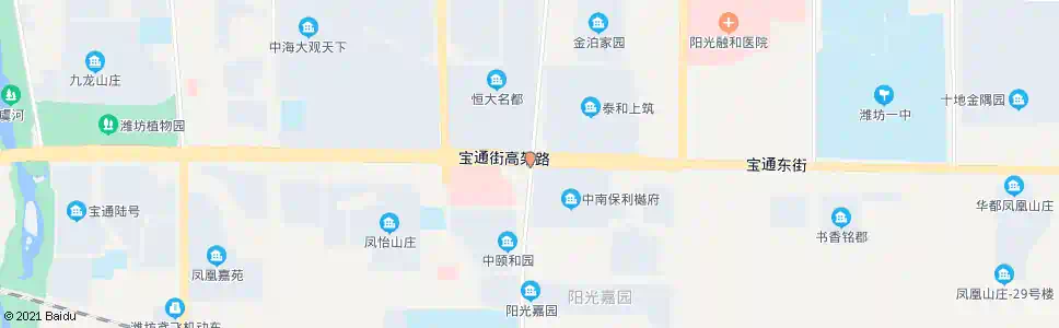 潍坊潍县中路宝通街路口_公交站地图_潍坊公交_妙搜公交查询2025