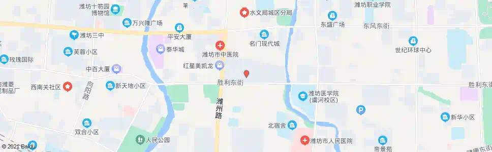潍坊科技市场(阳光100城市广场)_公交站地图_潍坊公交_妙搜公交查询2025