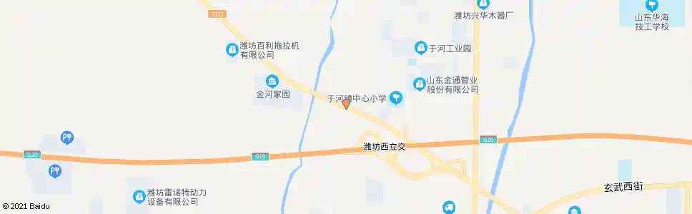 潍坊于河粮管所_公交站地图_潍坊公交_妙搜公交查询2025